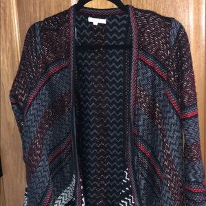 •Red, Gray, White Maurice’s Cardigan